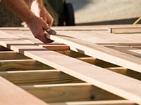 Raised decking project in Edinburgh